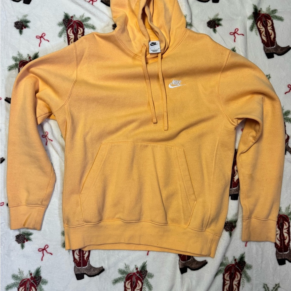 Nike Men's Golden Yellow Hoodie